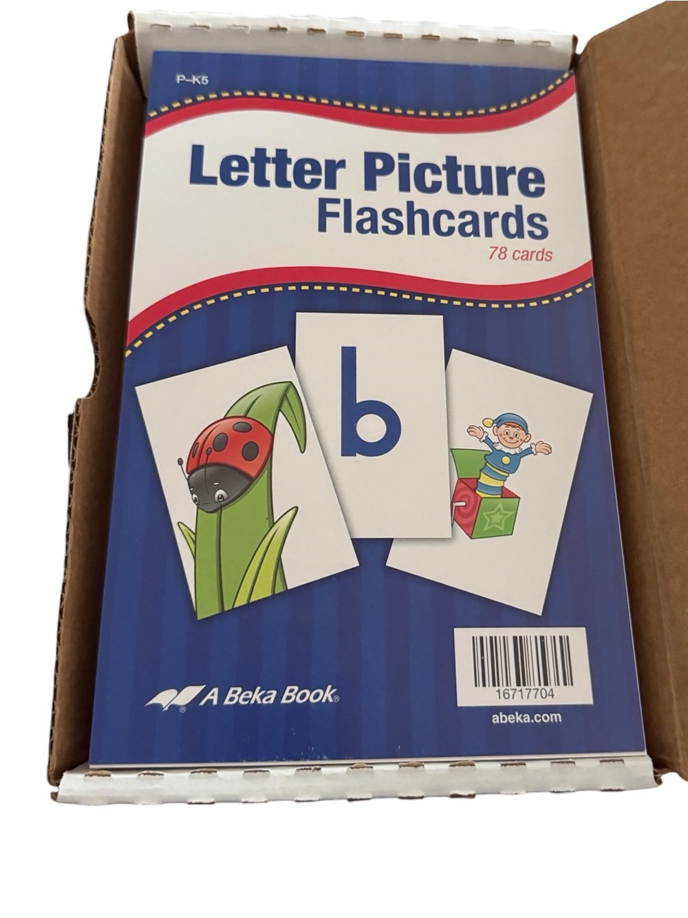 Abeka (A Beka Book) Letter Picture Flashcards Third Edition K4 K5